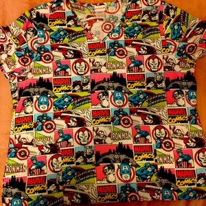 Avengers scrub top
